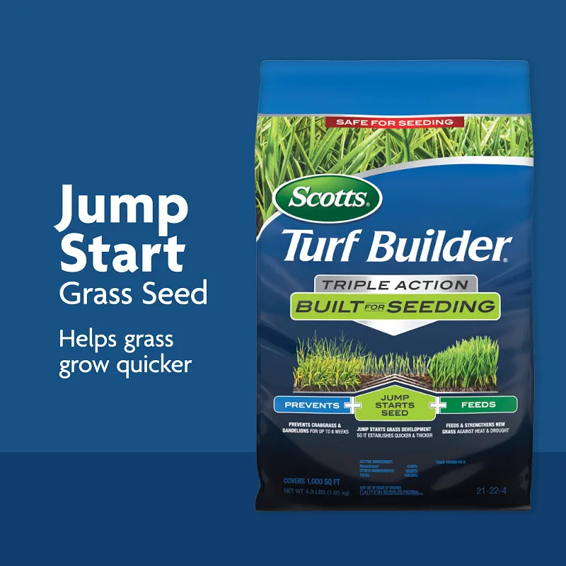 Scotts&reg; Grass Seed Drought Tolerant Mix and Turf Builder&reg; Triple Action Built for Seeding image number 4.0