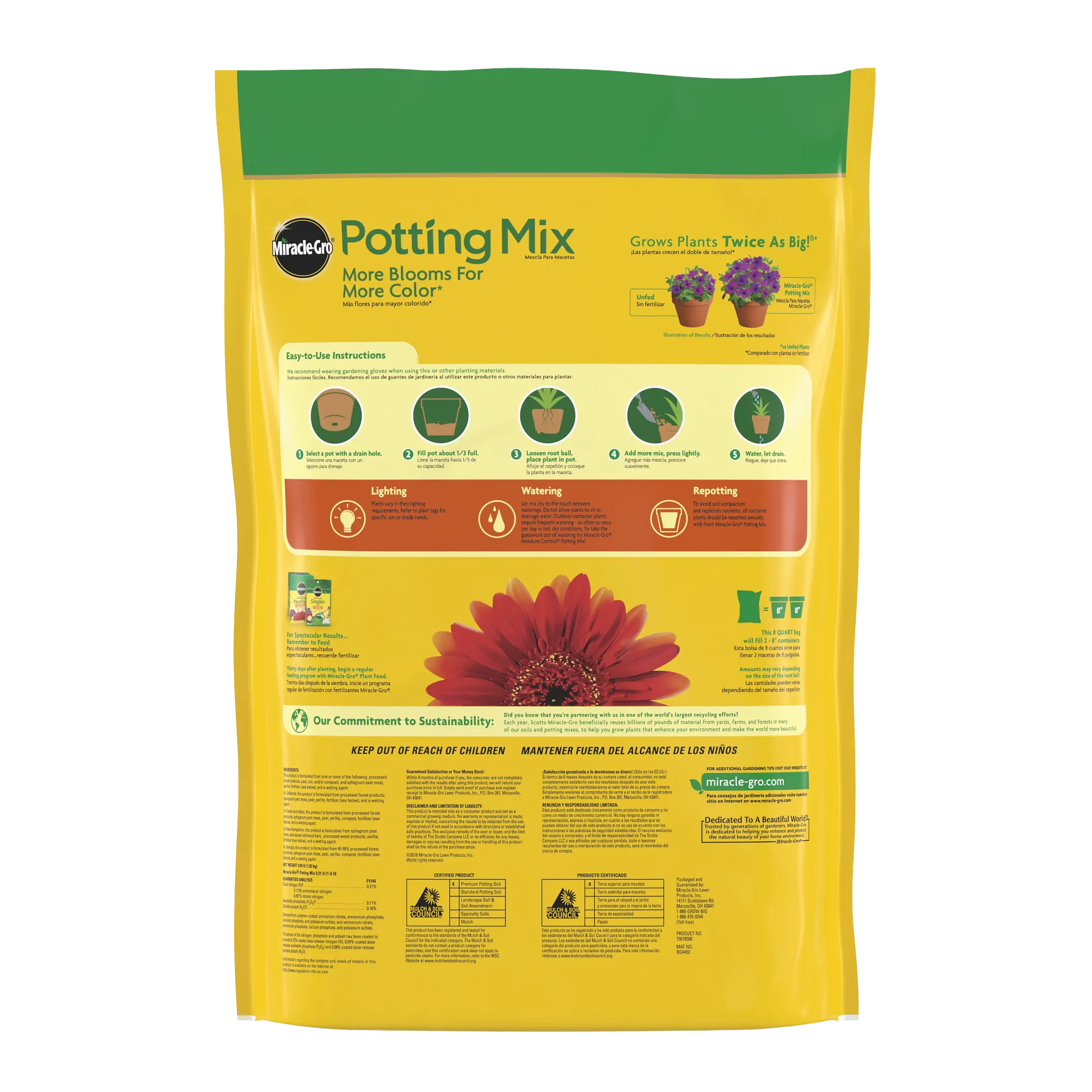Miracle-Gro Potting Mix - Thumbnail 3