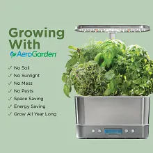 AeroGarden Harvest Elite with Seed Pod Kit, Stainless Steel image number null