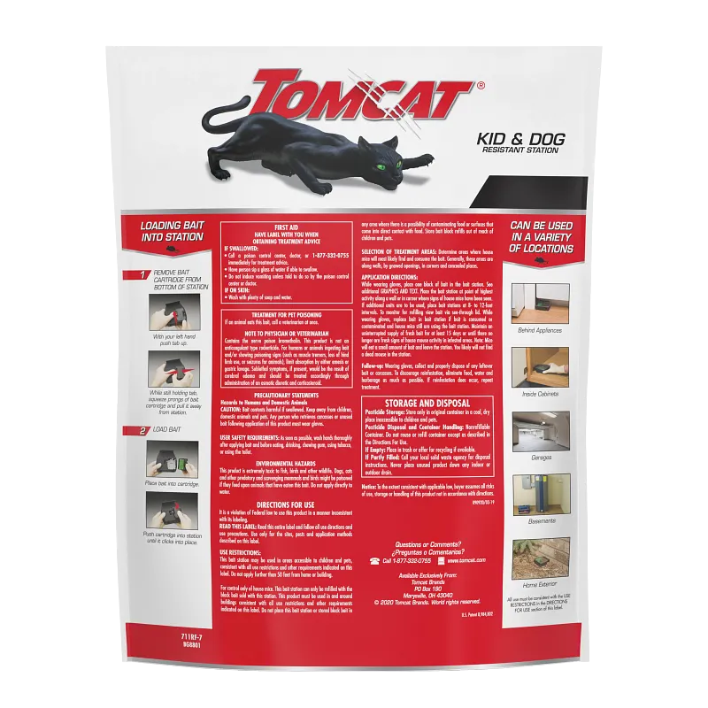 Tomcat&reg; Mouse Killer Child & Dog Resistant, Refillable Station image number 2.0