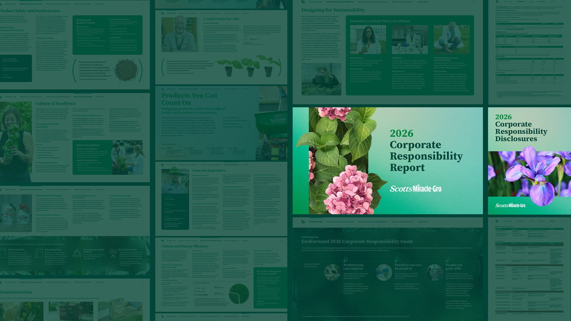 2026 Corporate Responsibility Report cover and pages