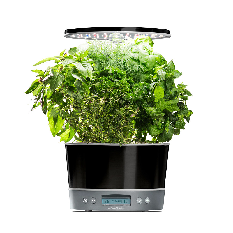 AeroGarden Harvest Elite 360, Platinum Stainless image number 1.0