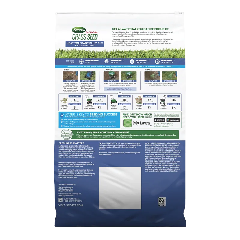 Scotts&reg; Turf Builder&reg; Grass Seed Heat-Tolerant Blue&reg; Mix for Tall Fescue Lawns image number 2.0