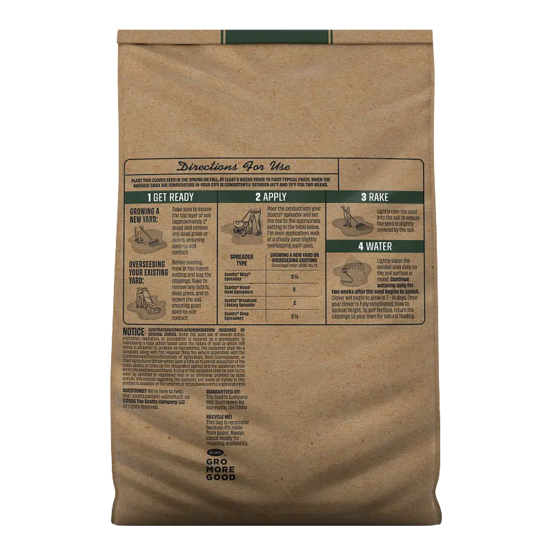 O.M. Scott & Sons White Clover Seed, 2 lb. image number 4.0
