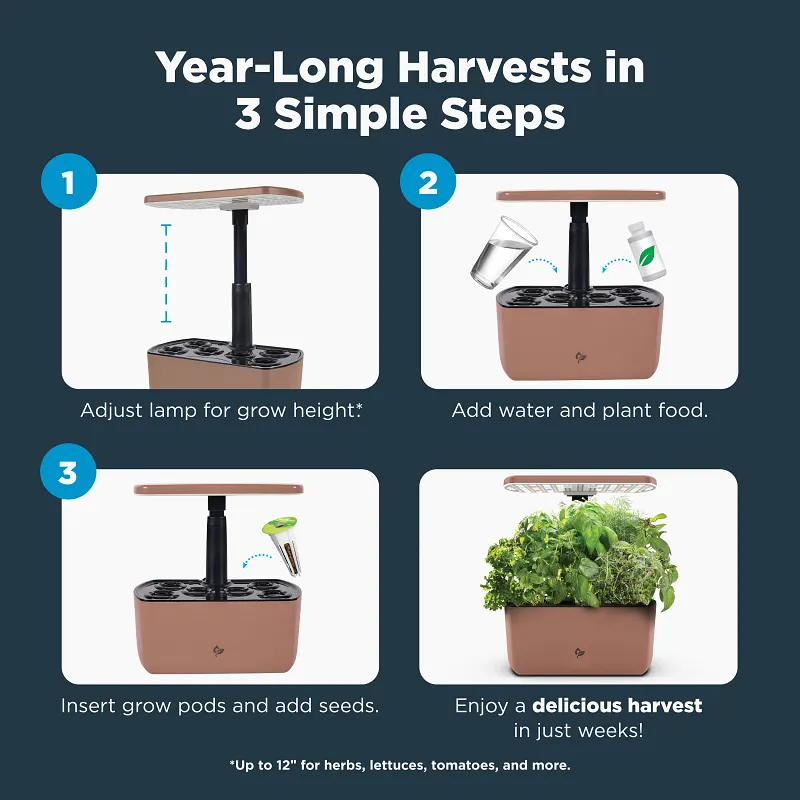 AeroGarden Harvest Lite, Mocha image number 9.0