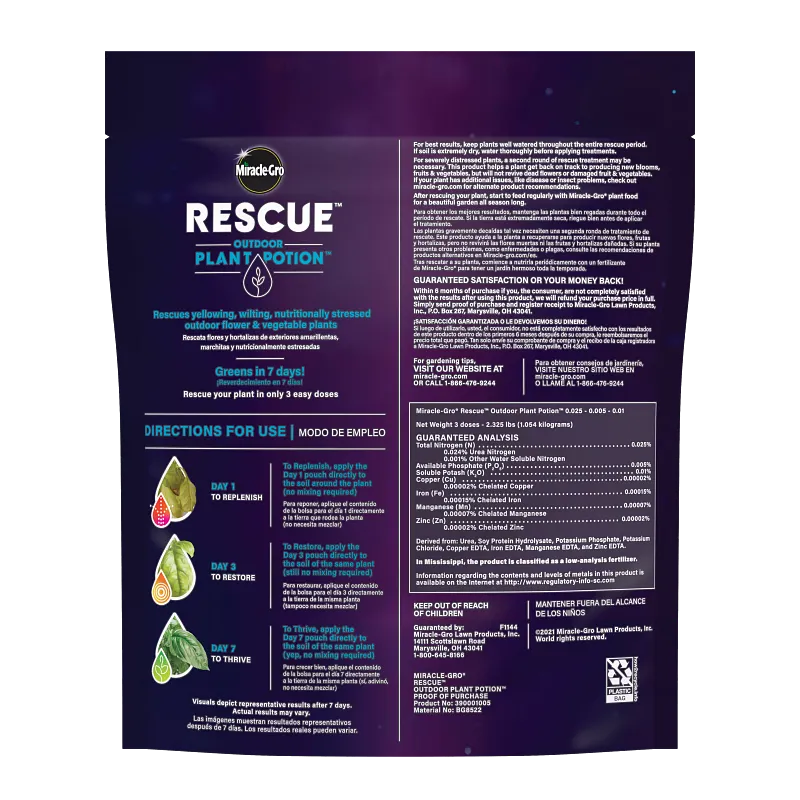 Miracle-Gro&reg; Rescue&trade; Outdoor Plant Potion&trade; image number 2.0