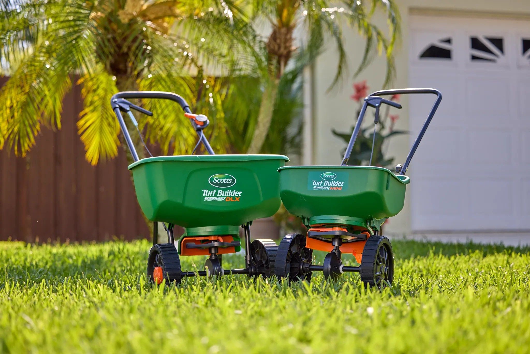 The Scotts Mini and DLX broadcast spreaders