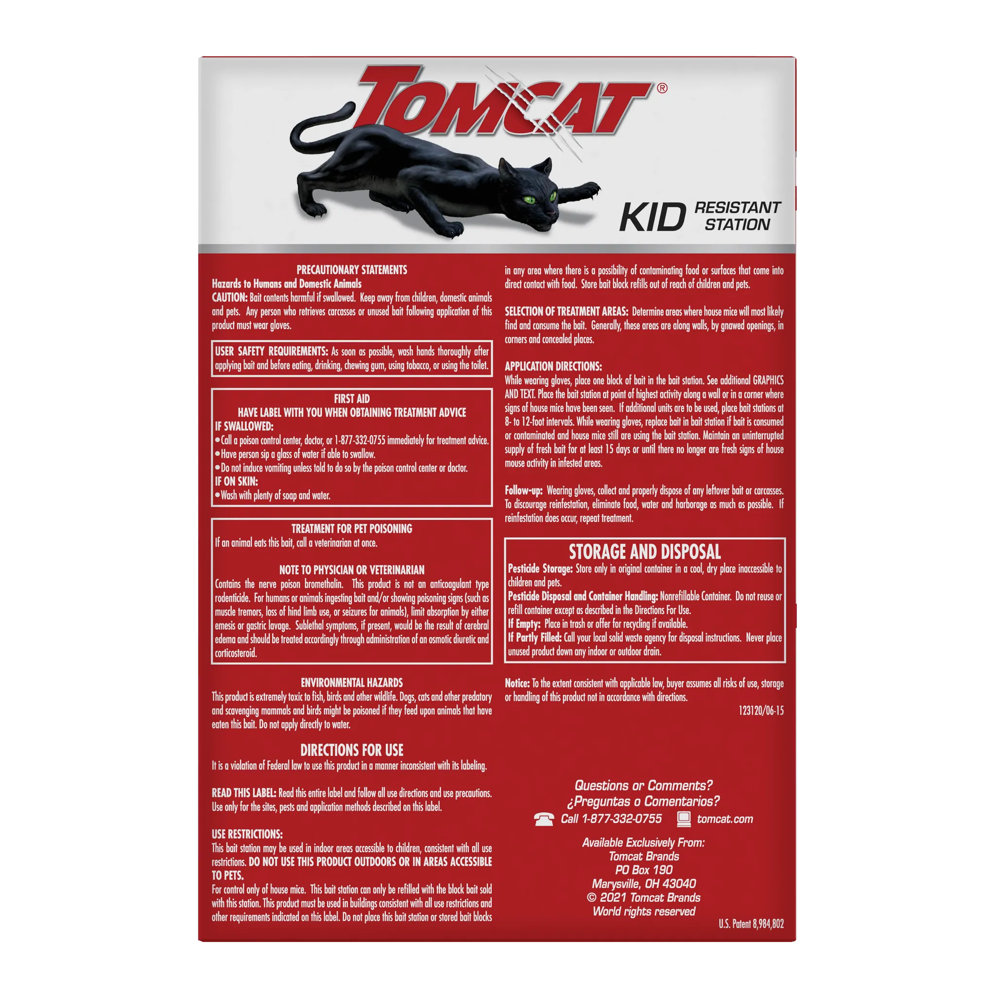 Tomcat Mouse Killer I Kid and Dog Resistant Refillable Mouse Bait Station - Thumbnail 2