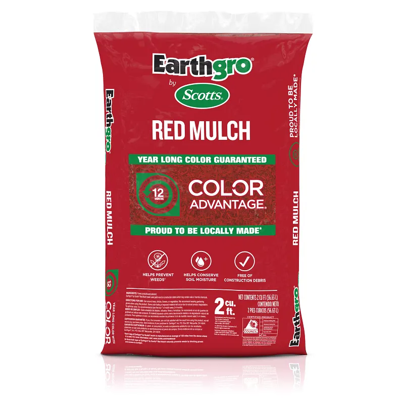 Earthgro&reg; by Scotts&reg; 2 cu. ft. Bagged Red Wood Mulch image number 1.0