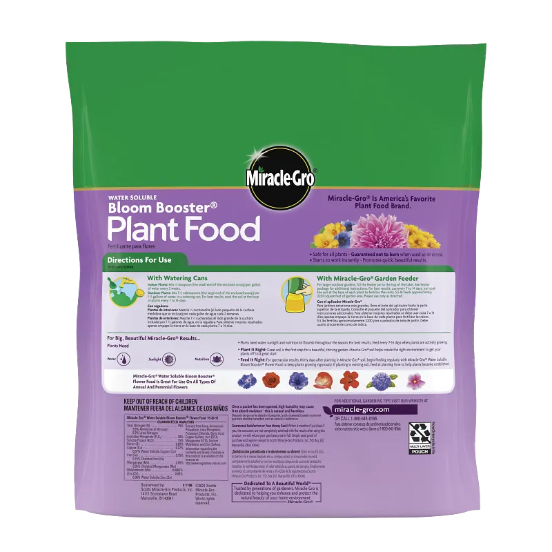 Miracle-Gro Water Soluble Bloom Booster Flower Food image number 2.0