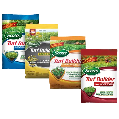 Turf Builder Halts Crabgrass Preventer, Weed & Feed₅, SummerGuard and WinterGuard, 4 Bag Bundle, Large Lawns