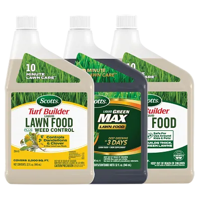 Scotts Turf Builder Liquid Lawn Food Refill, Scotts Turf Builder Liquid Lawn Food Plus Weed Control Refill, Scotts Liquid Green Max Lawn Food Refill