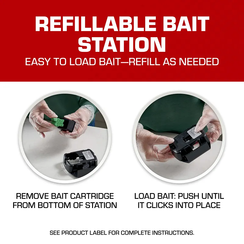 Tomcat&reg; Mouse Killer, Child & Dog Resistant, Refillable Station image number 5.0
