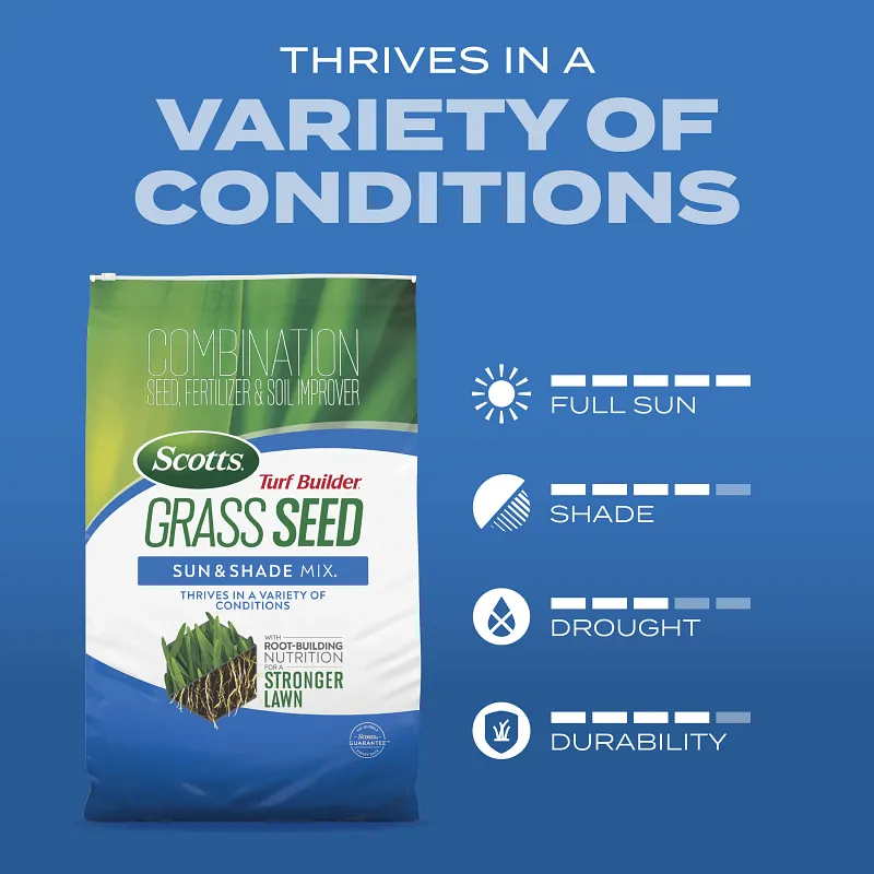 Scotts Turf Builder Grass Seed Sun & Shade Mix and Scotts Turf Builder Liquid Starter Lawn Food image number 4.0