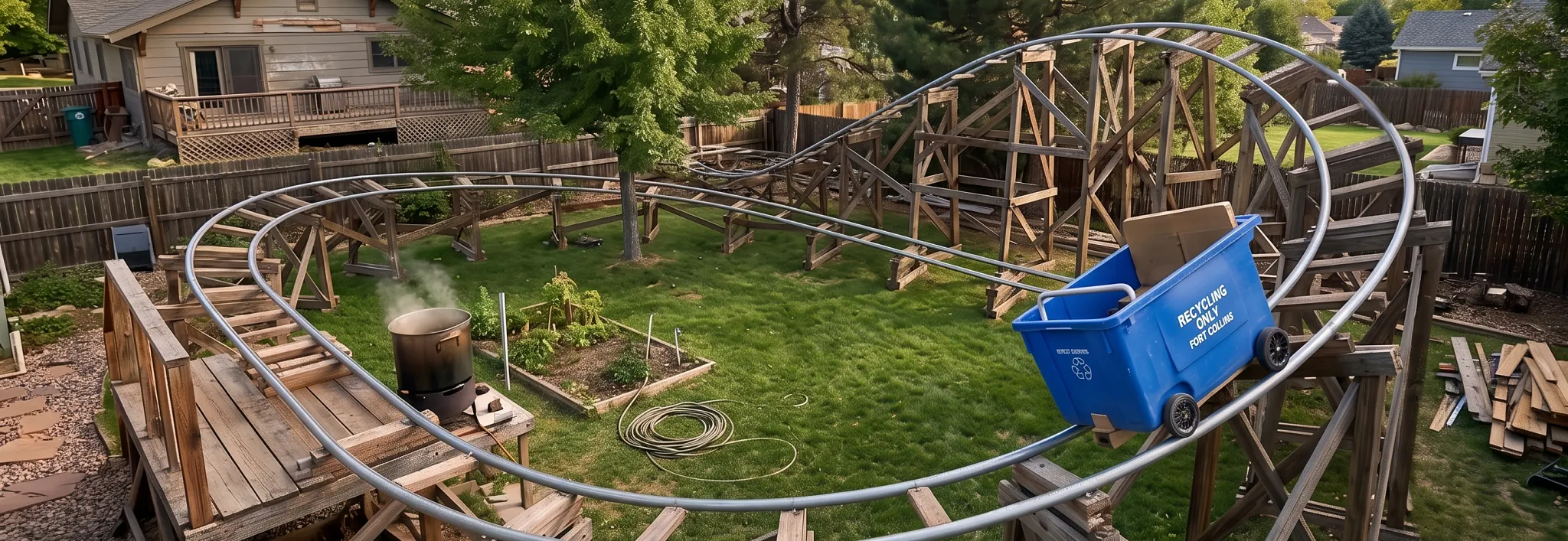 rollercoaster backyard