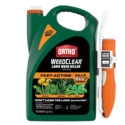 Ortho WeedClear Lawn Weed Killer Ready-To-Use with Comfort Wand, 1.1 gal.