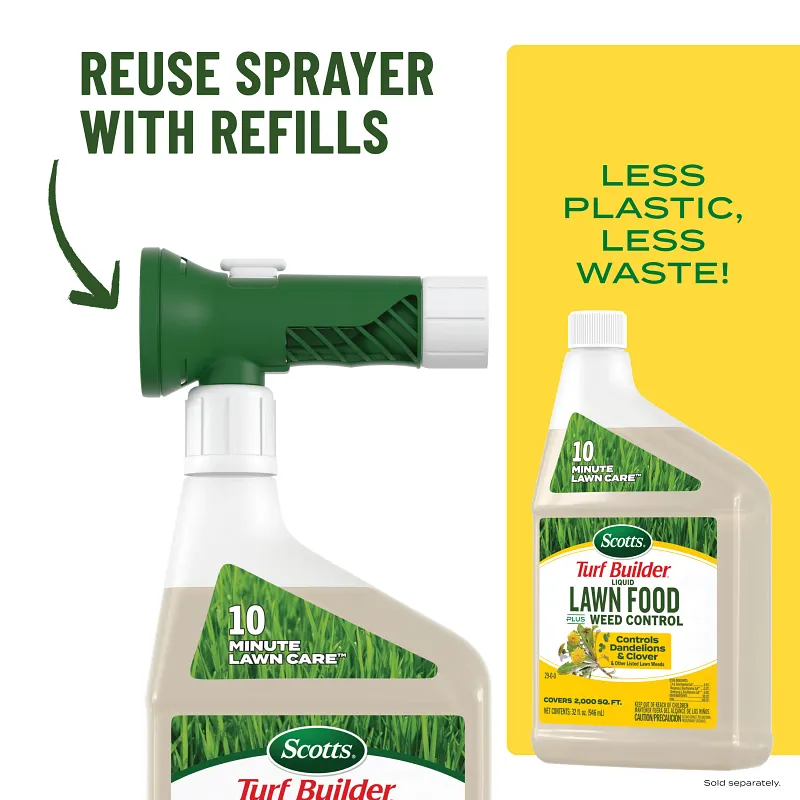 Scotts Turf Builder Liquid Lawn Food Refill, Scotts Turf Builder Liquid Lawn Food Plus Weed Control Refill, Scotts Liquid Green Max Lawn Food Refill image number 4.0