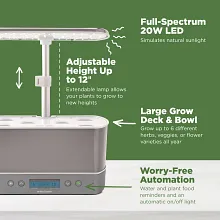 AeroGarden Harvest Elite with Seed Pod Kit, Stainless Steel image number null