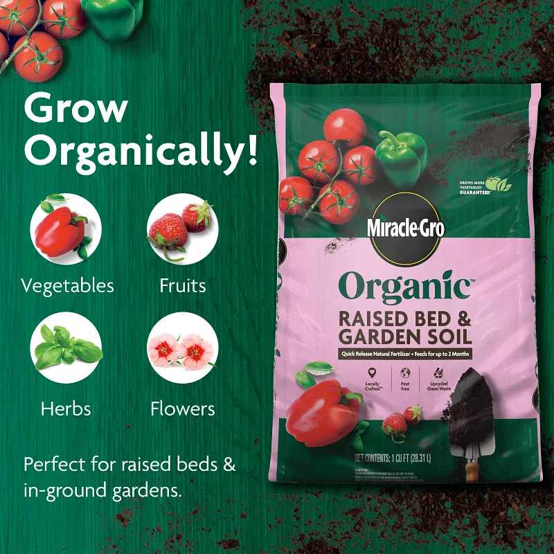 Miracle-Gro Organic&trade; Raised Bed & Garden Soil image number 3.0