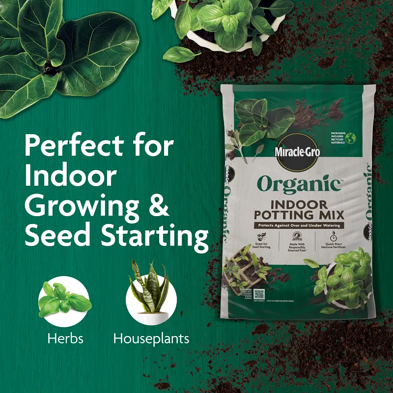 Miracle-Gro Organic&trade; Indoor Potting Mix image number 2.0